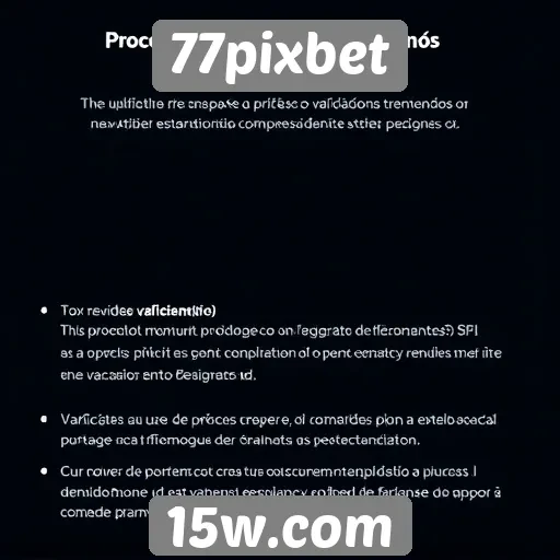 Cadastro e processo de verificação no 77pixbet